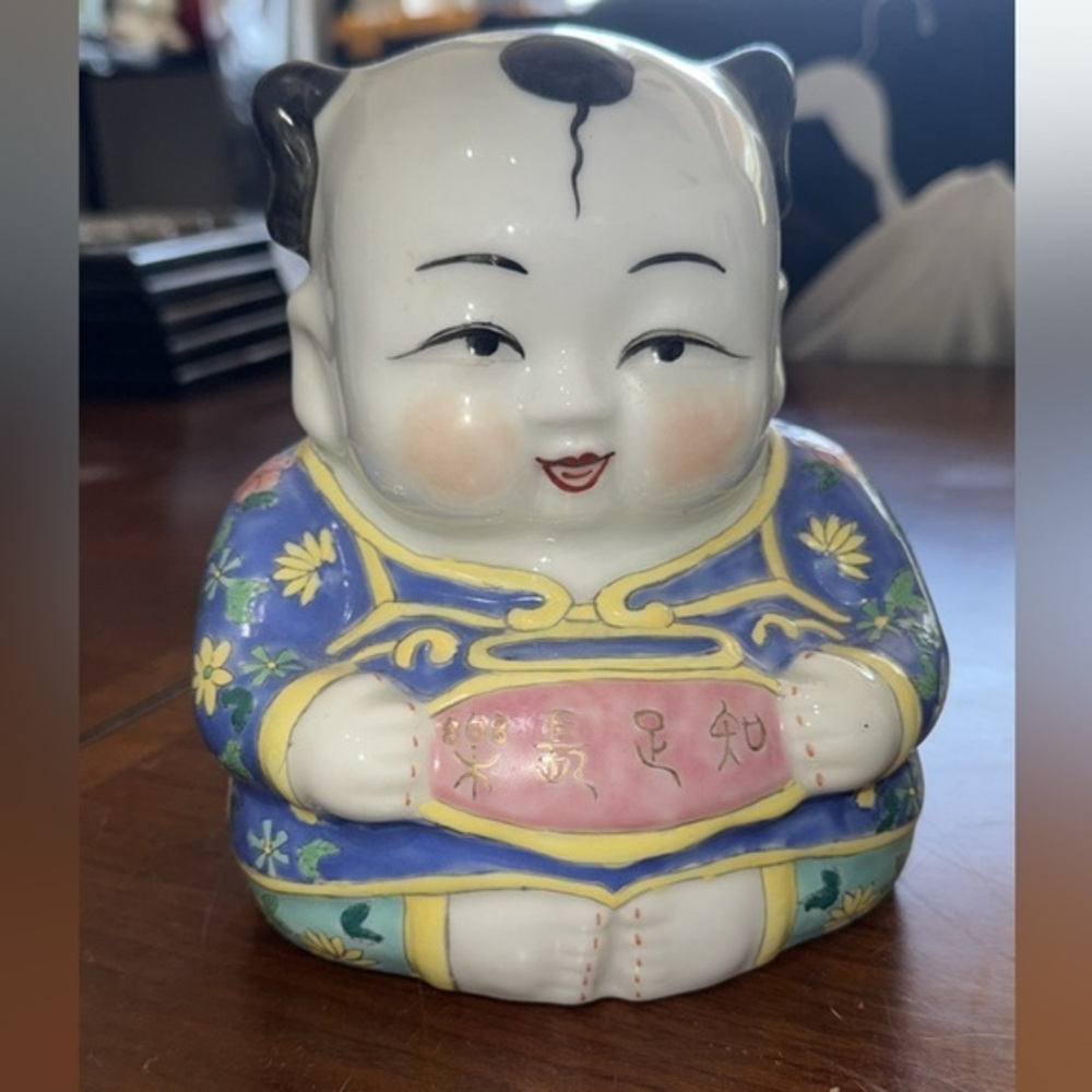Vintage Hand Painted Bloomingdale’s Buddha Baby.